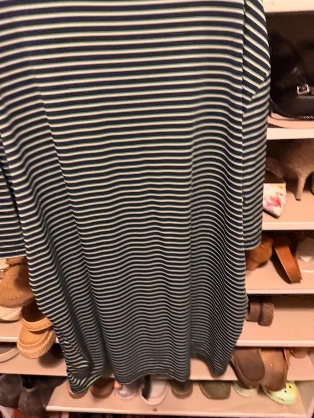 Ralph Lauren Navy Polo with White and Mint Stripes